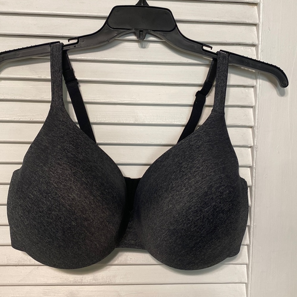 Cacique 40G Tshirt Bra charcoal gray